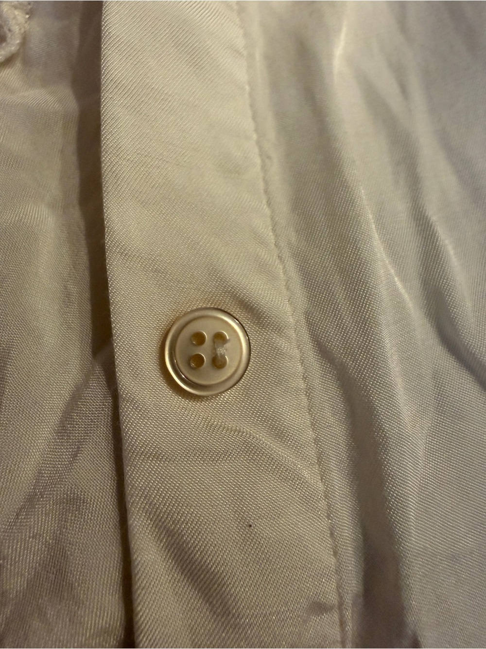 H&M Sleeveless Button-Front Shirt - Cream - Picture 7 of 7